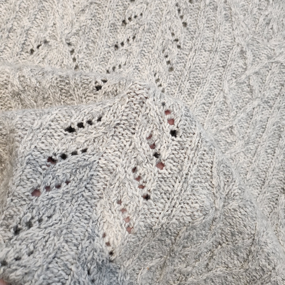 CAbi Gray V-Neck Sweater - Boxy/Cozy - Picture 9 of 11